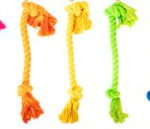 World Of Pets Double Knot Rope Tug Dog Toy 36cm Colours May Vary